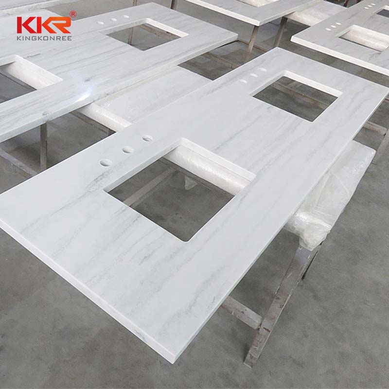 KKR Stone artificial bathroom tops popular for table tops-2