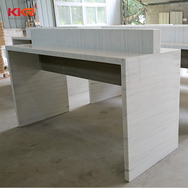 KKR Stone acrylic wall mounted bar countertop-2