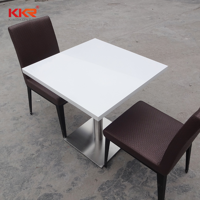 KKR Stone solid artificial marble dining table-1