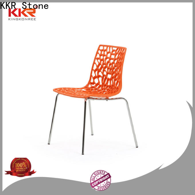 KKR Stone material plastic chairs manufacturers for garden