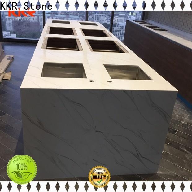 silky kitchen quartz countertops in different color for early education