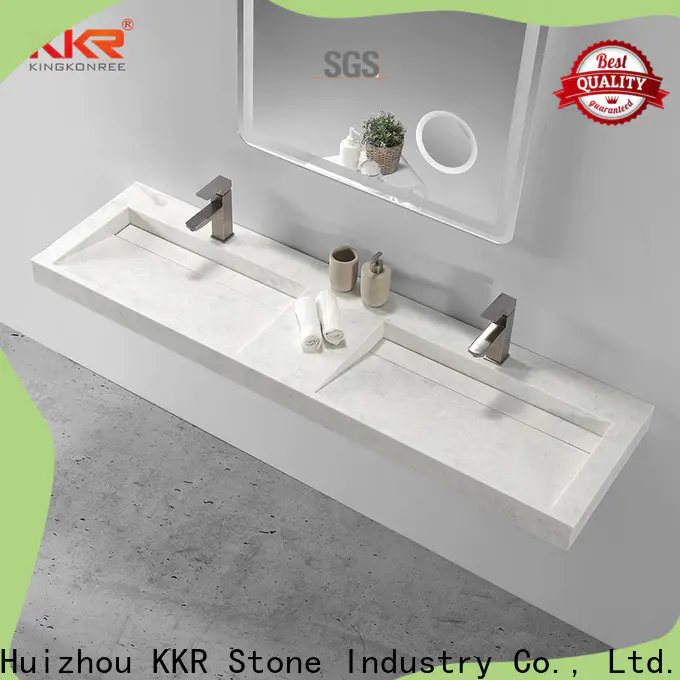 KKR Stone lassic style solid surface wash basin in good performance for table tops