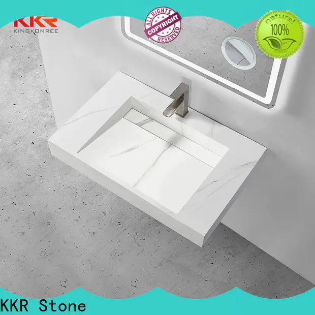 KKR Stone modern bathroom furniture in special shapes for worktops