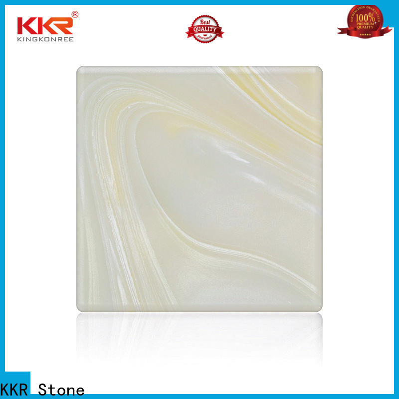 KKR Stone soild translucent solid surface material with good price for building
