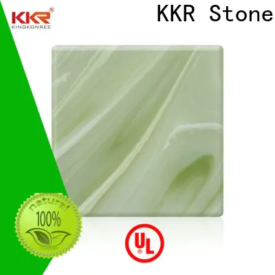 KKR Stone light weight translucent solid surface with good price furniture set