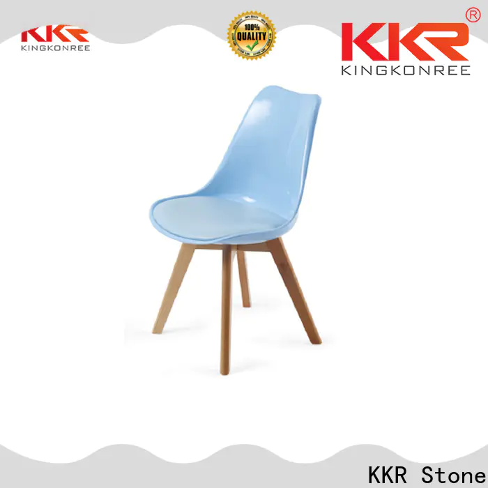 KKR Stone beautiful plastic dining chairs type for outdoor
