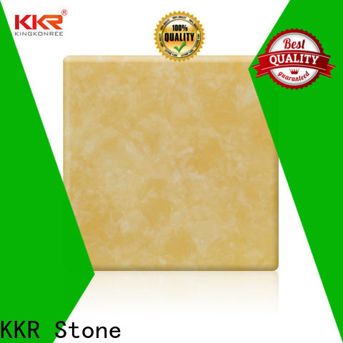 KKR Stone non-radioactive translucent resin panel with good price for school building