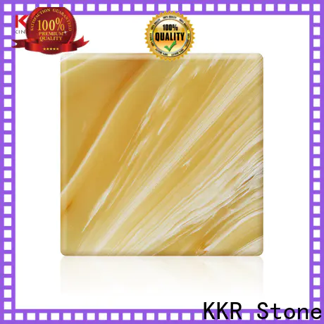 KKR Stone luxury translucent solid surface material factory price for bar table