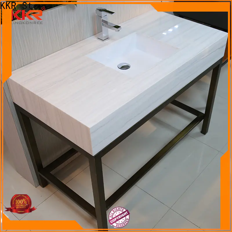 good Quality solid surface bathroom countertops sink in-green for worktops