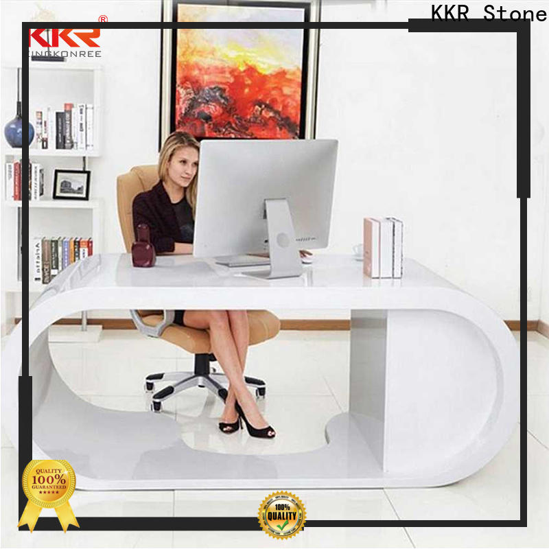 KKR Stone fashion design solid surface reception desk custom-design for kitchen tops