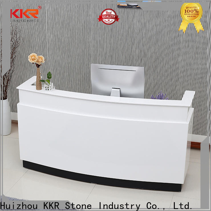 KKR Stone bar acrylic solid surface worktops custom-design for school building