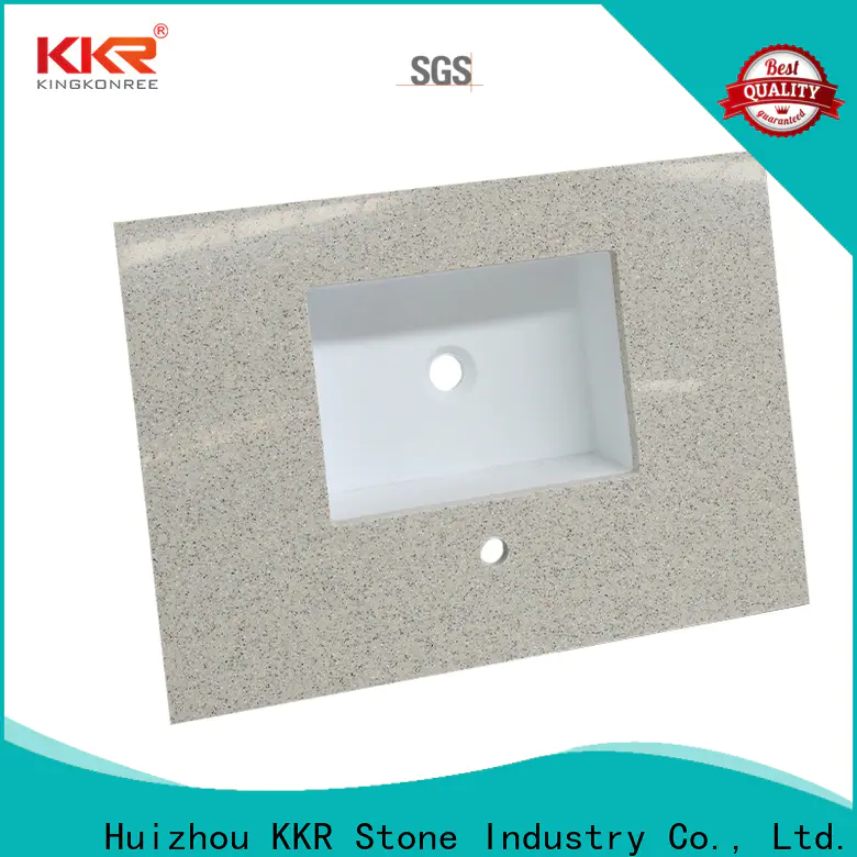 KKR Stone single bathroom vanity tops in-green for kitchen tops