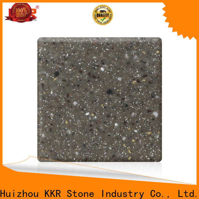 KKR Stone solid solid surface factory superior chemical resistance for table tops