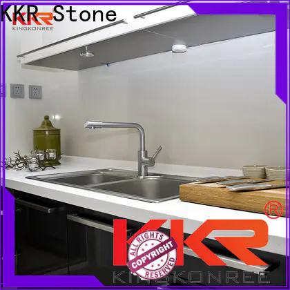 KKR Stone shape kitchen quartz countertops  supply for home