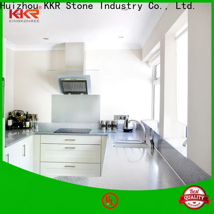 KKR Stone silky kitchen quartz countertops producer for early education