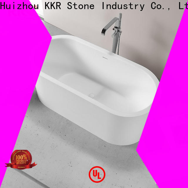 KKR Stone unique solid surface tub factory price for bathroom