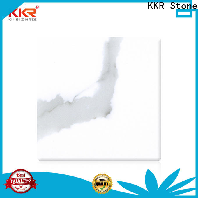 KKR Stone black solid surface panels producer for home