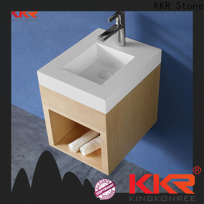 KKR Stone easily repairable solid surface basin in good performance for table tops