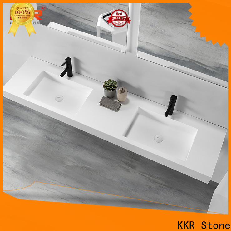 KKR Stone corian basin in special shapes for kitchen tops