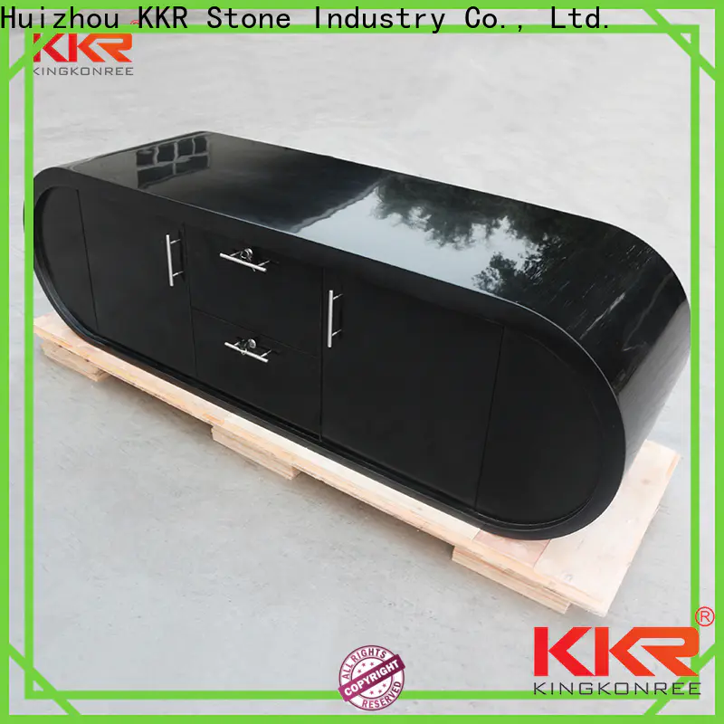 KKR Stone shape reception desk countertop for entertainment
