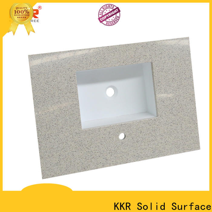 KKR Solid Surface vanity countertops supply for indoor use