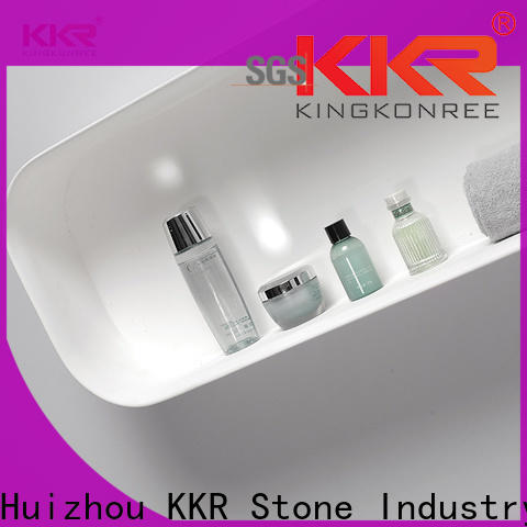 KKR Solid Surface best bathroom tray for toiletries factory price with high cost performance