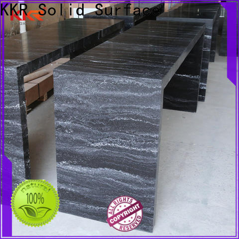 KKR Solid Surface hot selling artificial marble dining table in bulk for home