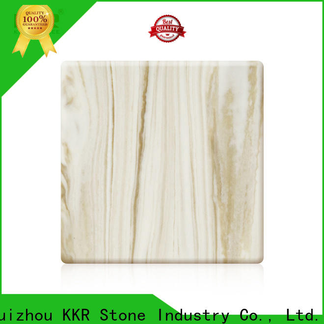 KKR Solid Surface latest solid surface acrylic factory price for indoor use