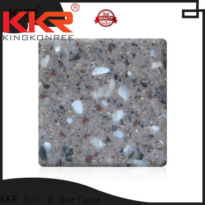 KKR Solid Surface eco-friendly solid surface acrilyc sheet directly sale for indoor use