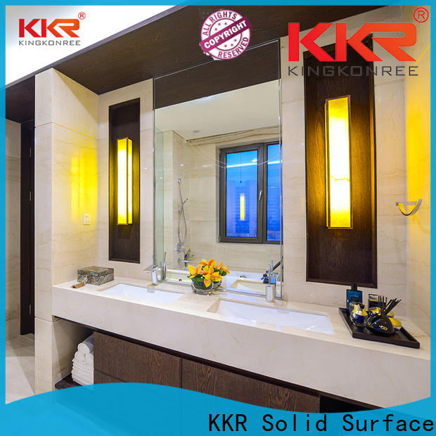 KKR Solid Surface top bathroom vanity series for indoor use