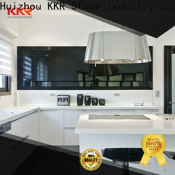 KKR Solid Surface customized kitchen quartz countertops for business with high cost performance