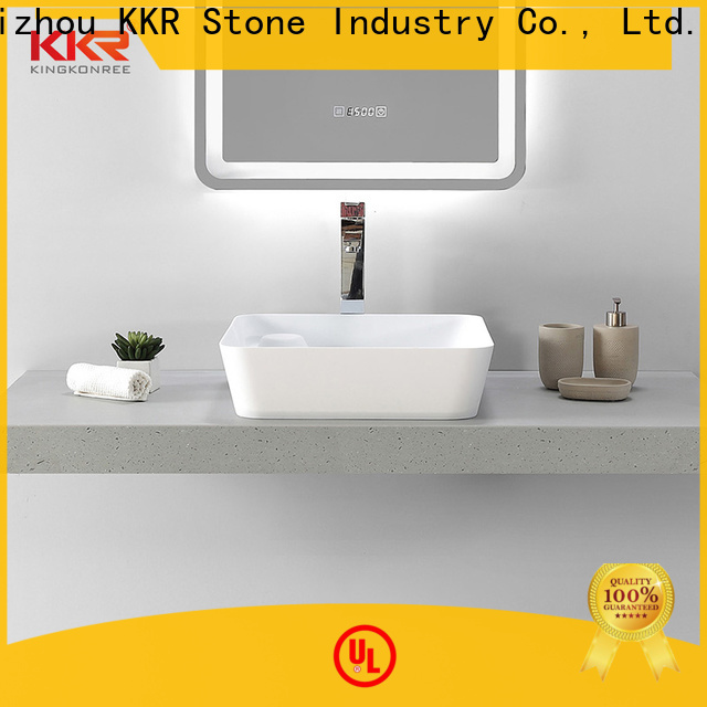 KKR Solid Surface corian kitchen countertops with good price for indoor use