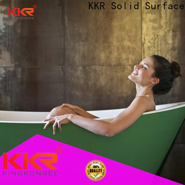 KKR Solid Surface customized corian bath custom for promotion