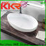 KKR Solid Surface hot-sale pedestal bathroom sinks personalized for indoor use