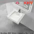 KKR Solid Surface pedestal bathroom sinks best manufacturer bulk production