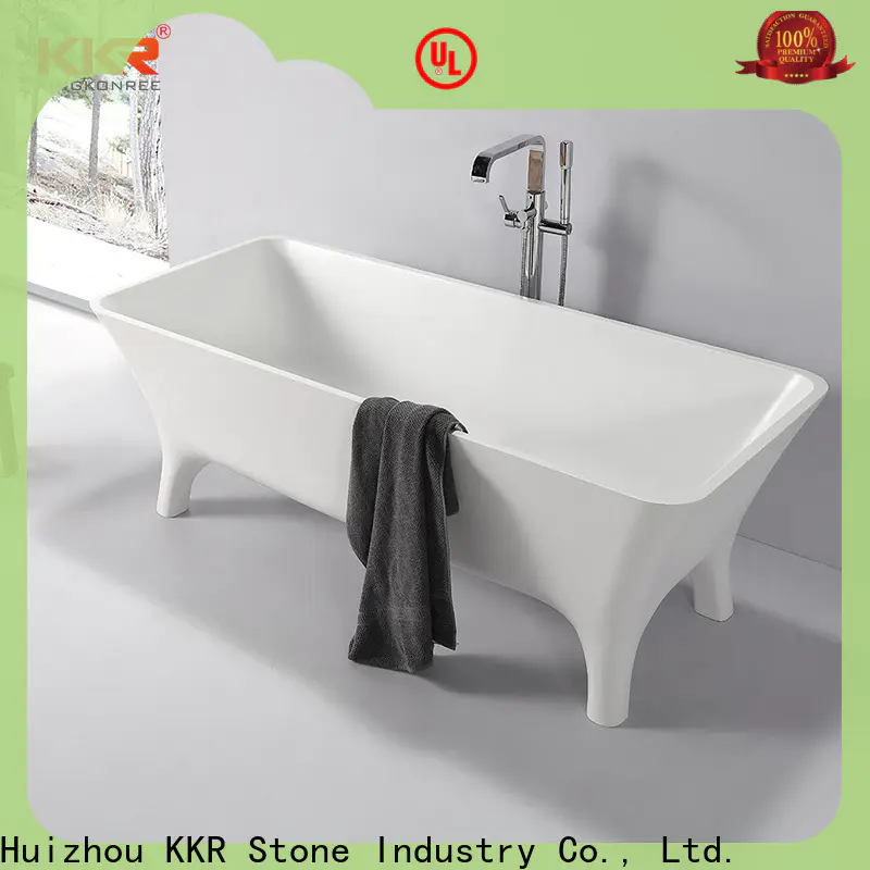 KKR Solid Surface free standing bath tubs wholesale bulk production