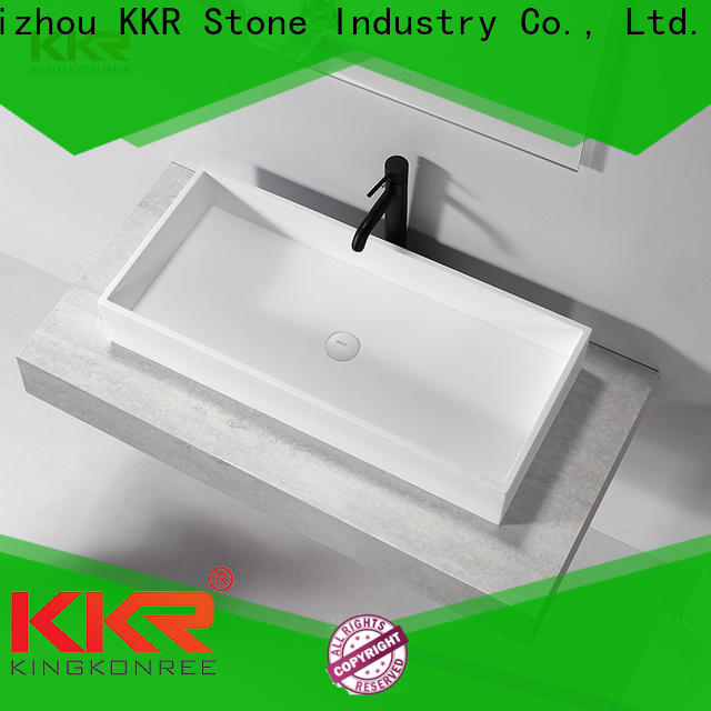 KKR Solid Surface bathroom vanity with sink distributor for indoor use
