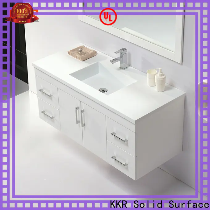 KKR Solid Surface custom bathroom cabinets suppliers bulk buy