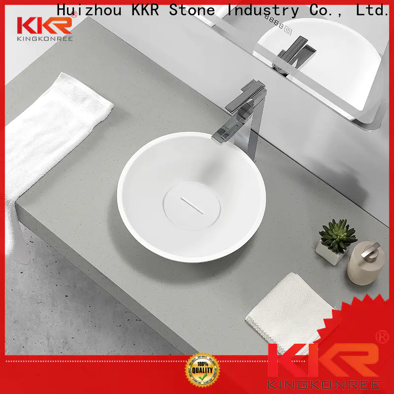 KKR Solid Surface corian top manufacturer for indoor use