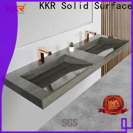 KKR Solid Surface pedestal bathroom sinks wholesale distributors for home