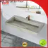 KKR Solid Surface factory price pedestal bathroom sinks distributor for sale