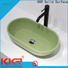 KKR Solid Surface hot selling pedestal bathroom sinks manufacturing for home