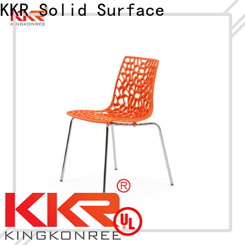 KKR Solid Surface oem plastic chairs wholesale factory bulk buy