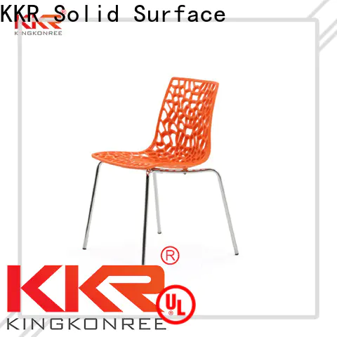 KKR Solid Surface oem plastic chairs wholesale factory bulk buy