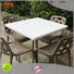 KKR Solid Surface artificial marble dining table supply for indoor use