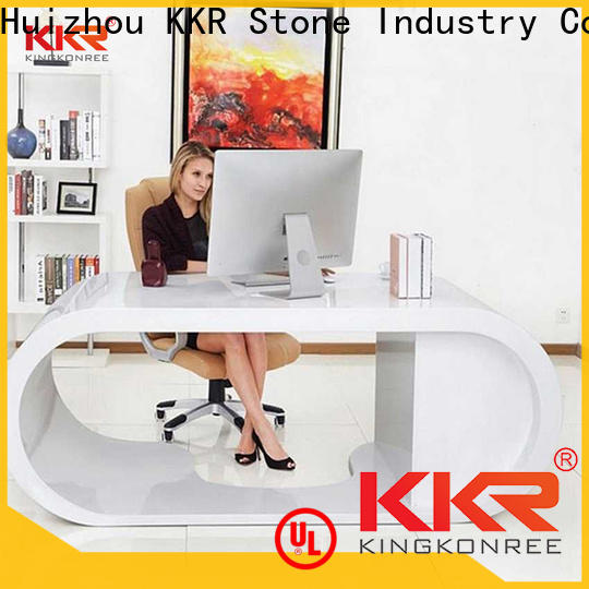 KKR Solid Surface quality modern reception desk best supplier on sale