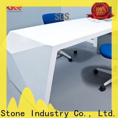 KKR Solid Surface modern reception desk wholesale for sale