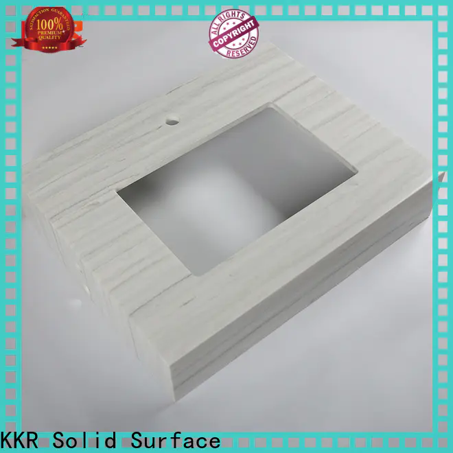 KKR Solid Surface vanity top bathroom best manufacturer bulk buy