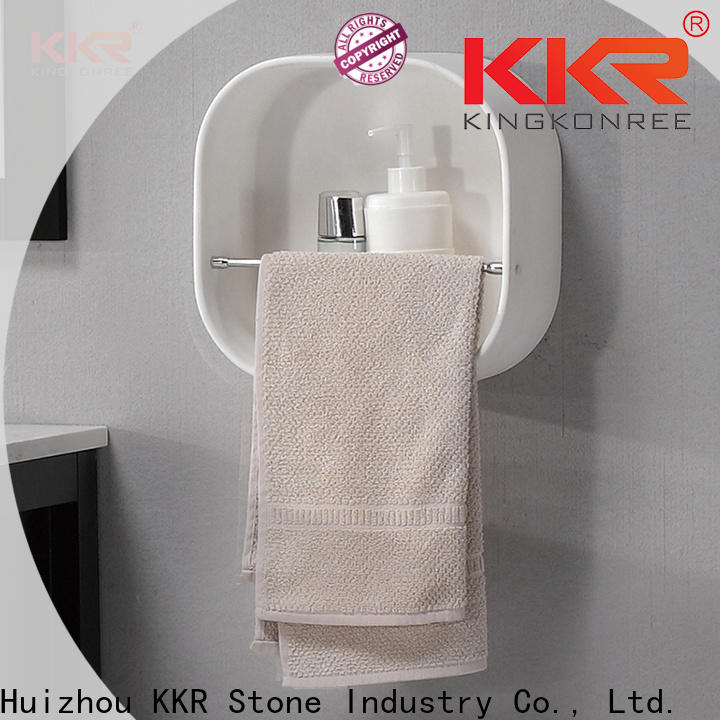 KKR Solid Surface acrylic corner shelf factory bulk buy