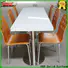 KKR Solid Surface hot-sale marble round dining table factory price for promotion